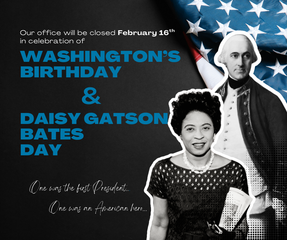 Our office will be closed on 2/16/2026.